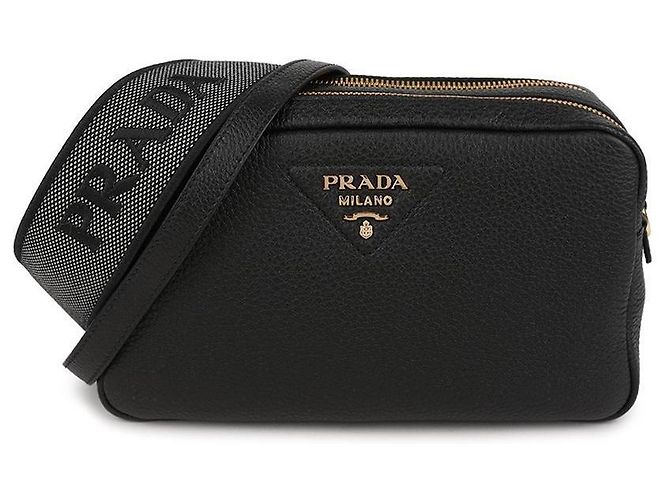 Prada Picca borsa a tracolla in pelle Nero