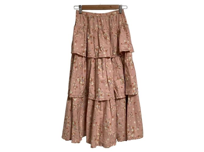 Autre Marque Gonna lunga a stampa floreale WONDERFUL WORLD Rosa