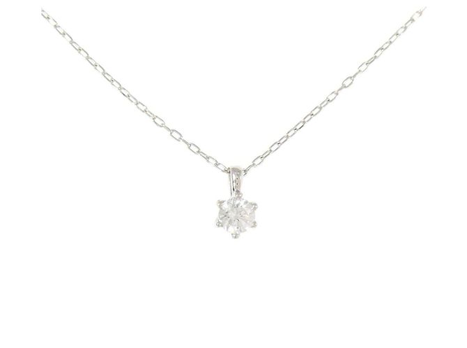 Autre Marque Collar de diamantes Pt900 Pt850 Plata