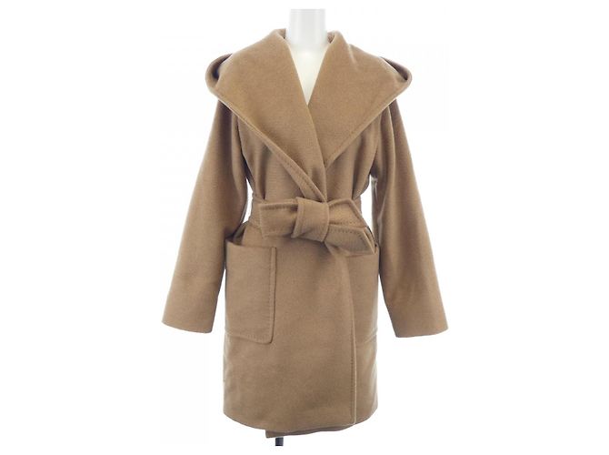Max Mara RIALTO 100% Camel Coat Brown