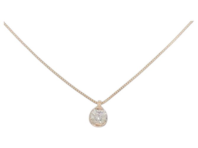 Autre Marque Collar de diamantes Au750 Rosa