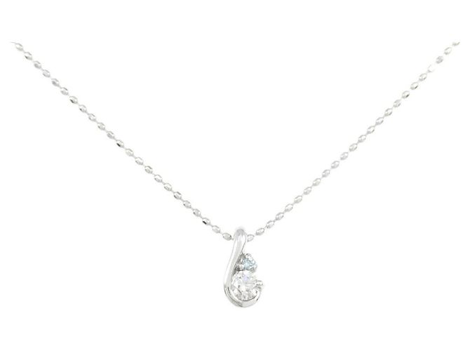 Autre Marque Collar de diamantes Au750 Azul