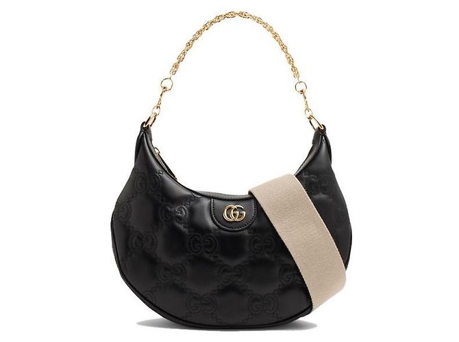 Gucci Picca borsa a tracolla Matelassé Nera Nero