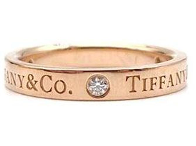 Anillo Tiffany & Co 3P Diamond Logo Oro Rosa