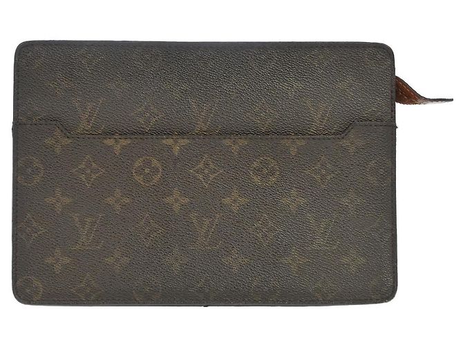 Louis Vuitton Pochette Homme Monogram Canvas Marrom