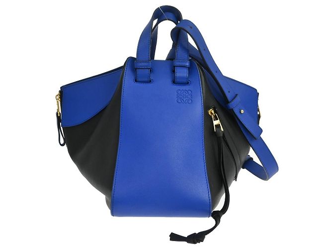 Loewe Hammock Leather Medium Bleu