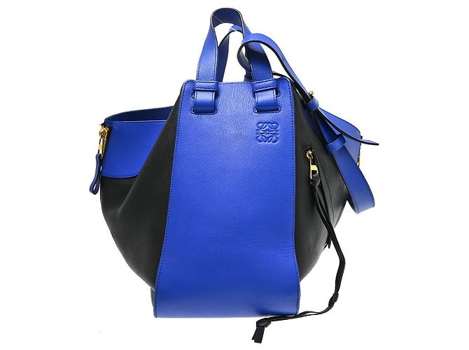 Loewe Hammock Leather Medium Blu 