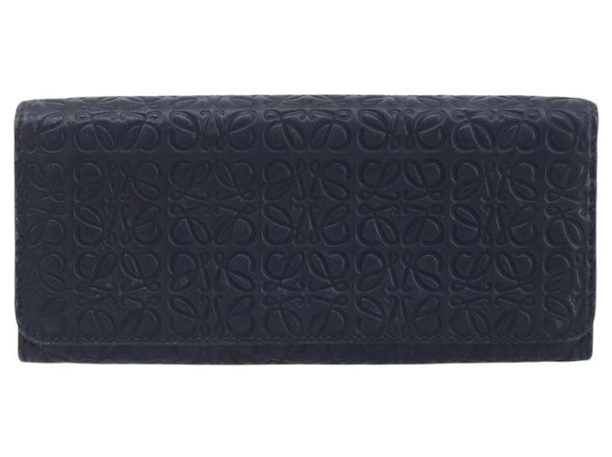 Loewe Anagram Leather Navy blue