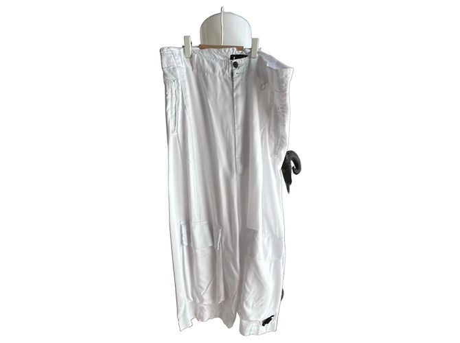 Munthe Plus Simonsen Pantalones Cargo Blancos de Algodón Plu