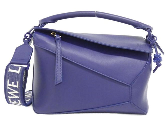 Bolsa de mão Loewe Puzzle Edge Small Roxo