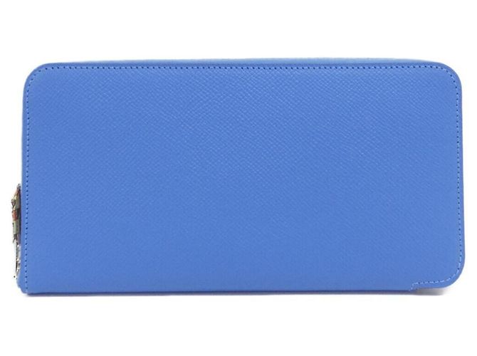 Hermès Hermes COLLIER DE CHIEN Silk Wallet Blue