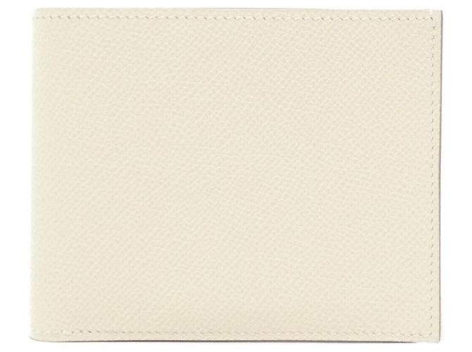 Silk In Hermès Hermes PEGASE Citizen Twill Compact Billfold Weiß