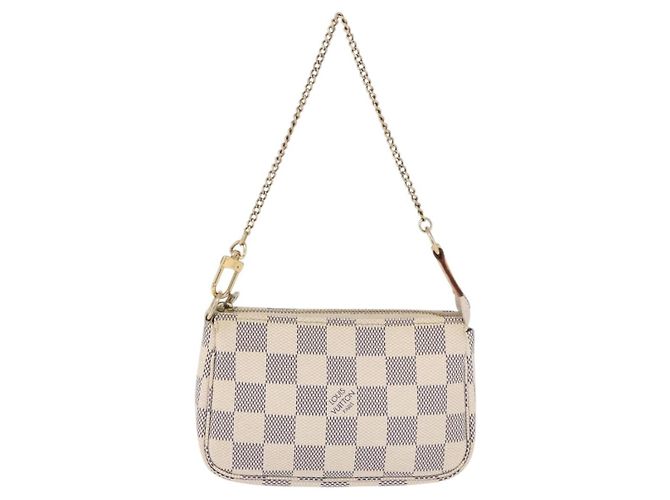 Louis Vuitton Mini pochette accessoires Damier Canvas Mini Beige