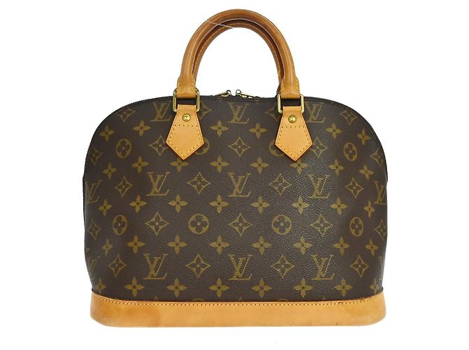 Louis Vuitton Alma Monogram Canvas PM Marrone