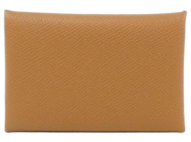 Hermès Hermes Calvi Visitenkartenetui Braun