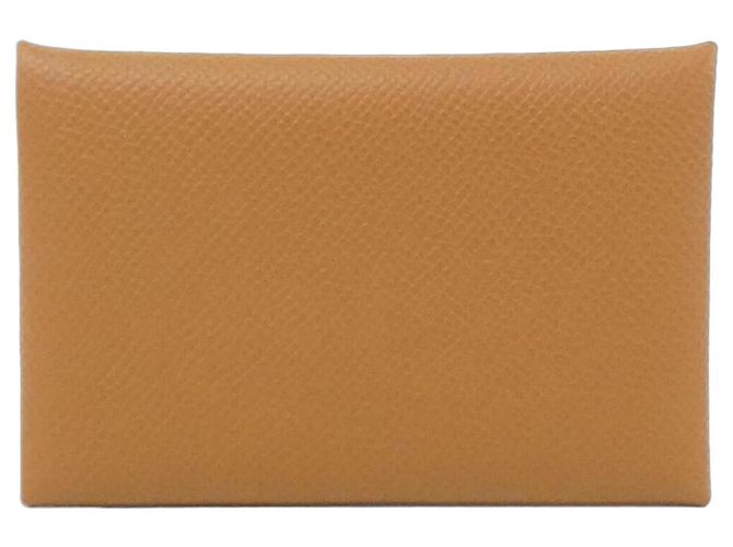 Hermès Hermes Calvi Visitenkartenetui Braun