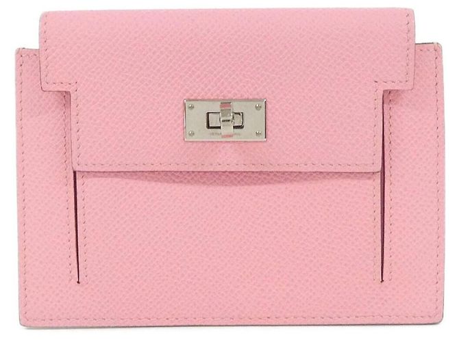 Hermès Hermes Kelly Pocket Compact Wallet Pink