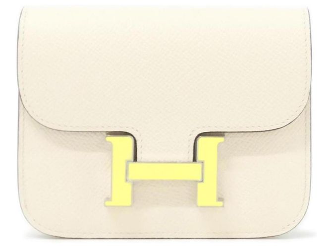 Hermès Cartera Hermes Constance Slim 082499CK Blanco