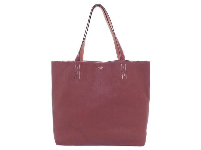 Hermès Sac à main Hermes Double Sens Rouge