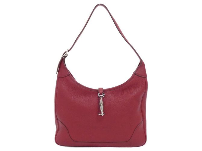 Hermès Bolso de hombro Hermes Trim 2 Roja