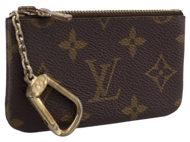 LOUIS VUITTON Monogram Pochette Cles Coin Purse M60033 LV Auth 180959