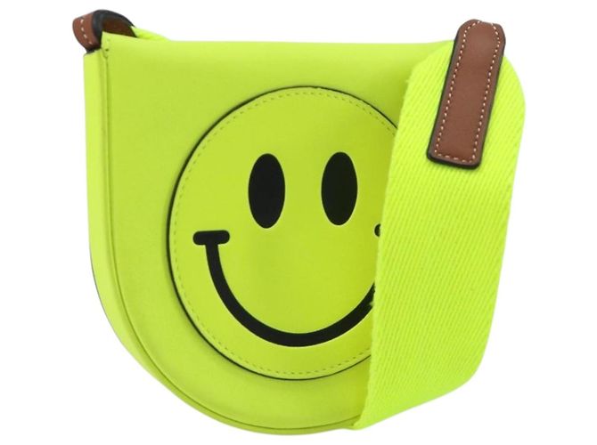 Borsa a tracolla LOEWE in pelle gialla Auth 195561A Giallo