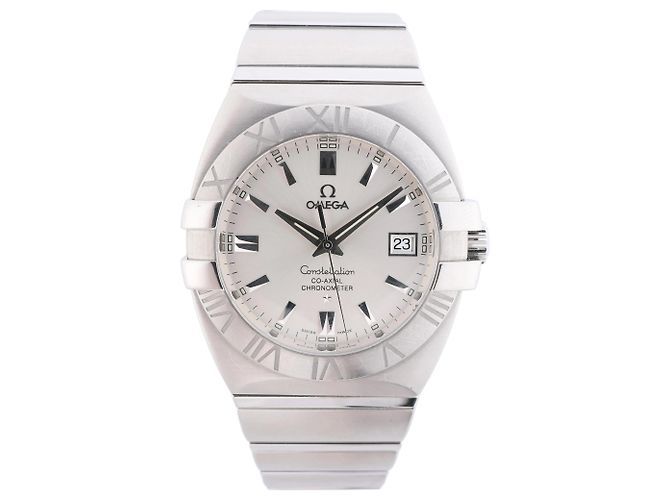 Relógio de Pulso Omega Constellation, ref. 1503.30.00 Automático Mostrador Prateado Branco