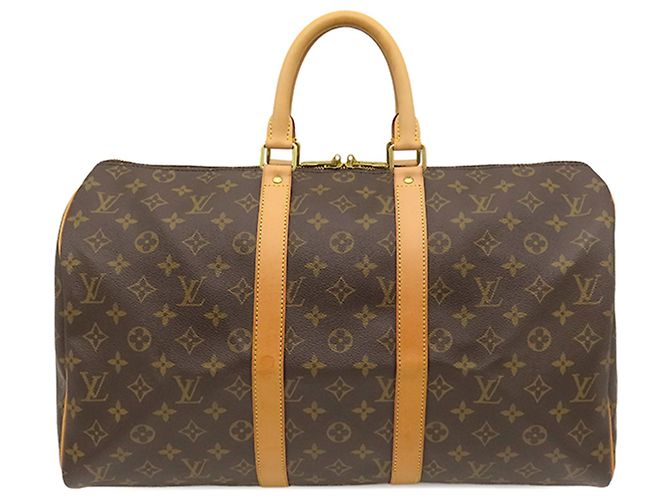 Mala de Viagem Louis Vuitton Monogram Keepall 45 Castanha Marrom