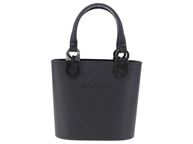 Salvatore Ferragamo Gancini Top Handle Leather
