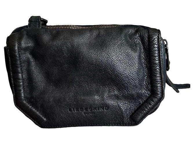 Borsa a tracolla in pelle blu Liebeskind Berlin