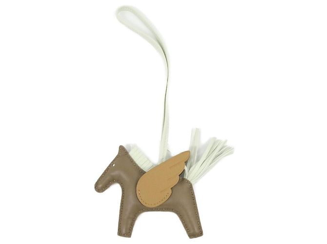 Hermès Hermes Rodeo Pegasus Accessory Bag Charm PM Taupe Vert clair