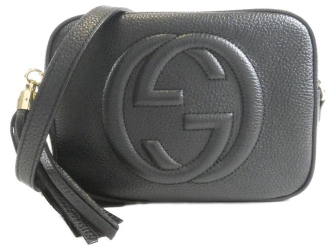 Borsa a tracolla Gucci Soho in pelle Nero
