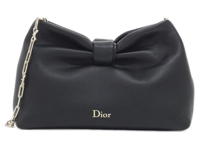 Borsa piccola Christian Dior Bow Nero