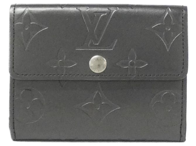 Louis Vuitton Monogram Matte Ludlow Coin Case Black