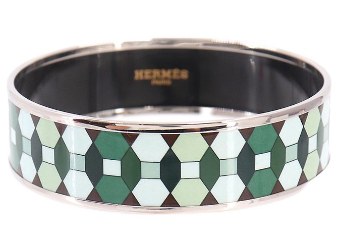 Hermès Pulsera Rígida Hermes HERMES Email GM Plata Multicolor 