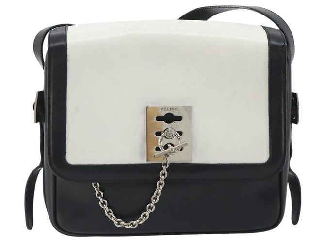 Céline Celine Vintage Macadam Canvas Small Weiß