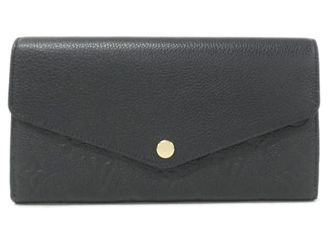 Louis Vuitton Monogram Empreinte Portefeuille Sarah Wallet Noir