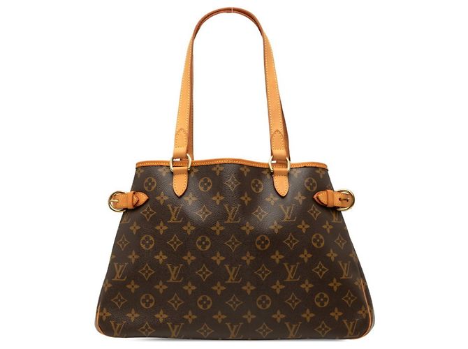 Saco Tote Horizontal Louis Vuitton Monogram Batignolles Marrom