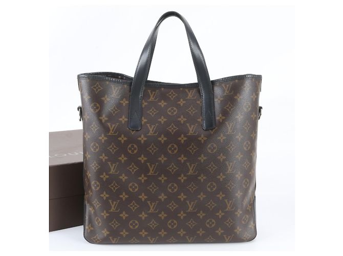 Louis Vuitton Monogram Macassar Davis Tote Bag Braun Schwarz