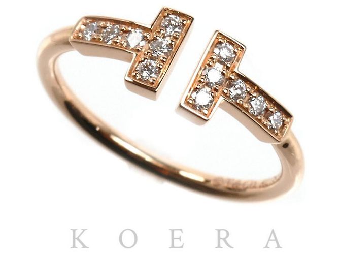 Tiffany & Co Tiffany T Wire Ring aus 18K Roségold mit Diamant