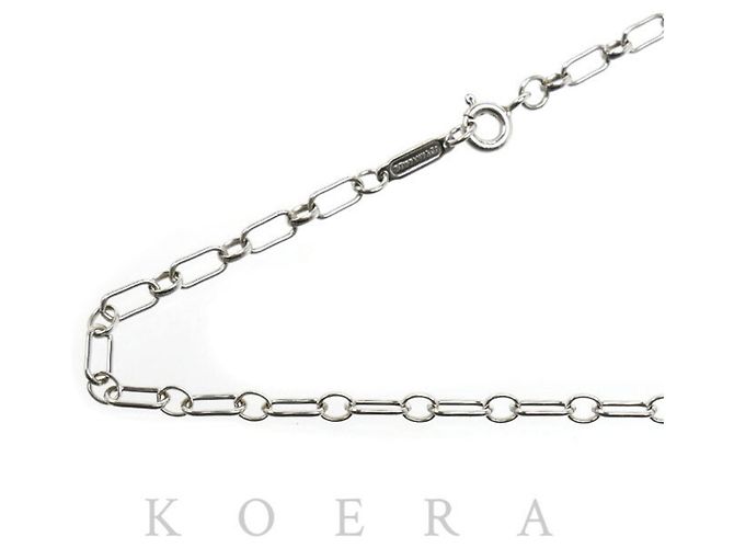 Collar largo de cadena Tiffany & Co. en oro blanco de 18K
