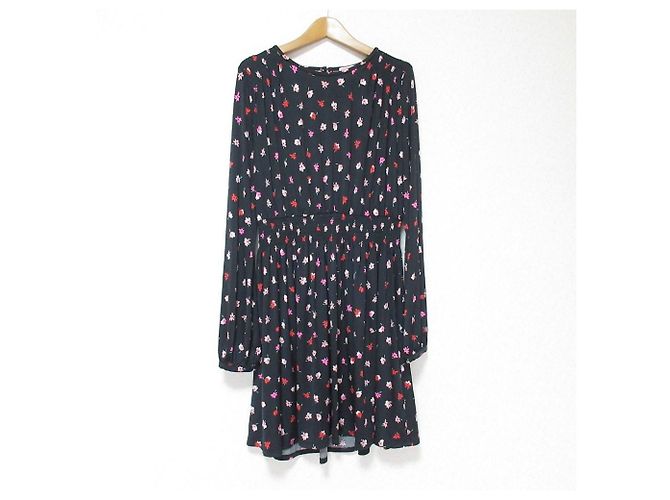 Vestido de punto Kate Spade Ditsy Buzz Negro