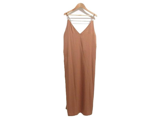 Autre Marque LE PHIL Light Satin Dress Kleid Braun