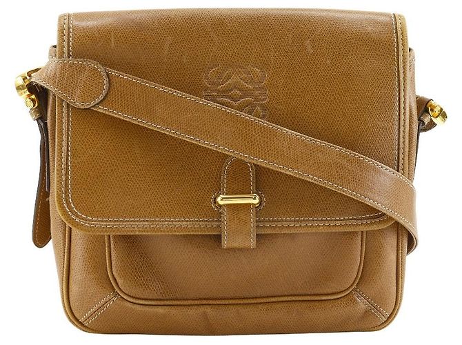 Loewe Anagram Calf 2way Schultertasche Braun