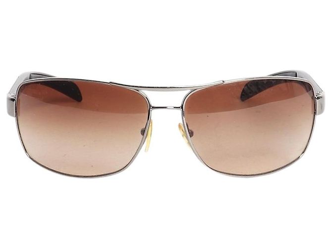 Prada Occhiali da sole vintage argentati Argento