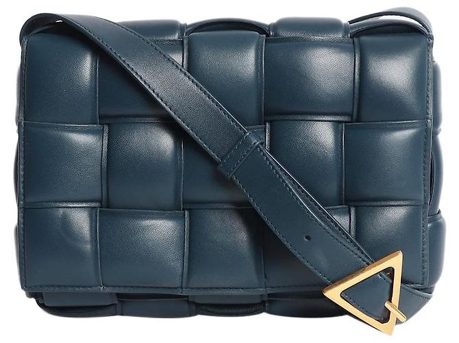 Bottega Veneta Bolsa Cassette acolchoada Navy Azul marinho