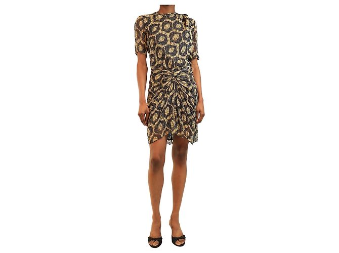 Isabel Marant Multi circle printed mini dress - size UK 8 Multiple colors