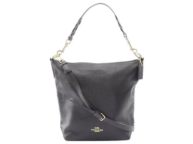 Coach Borsa a tracolla 2way Abby in pelle nera Nero