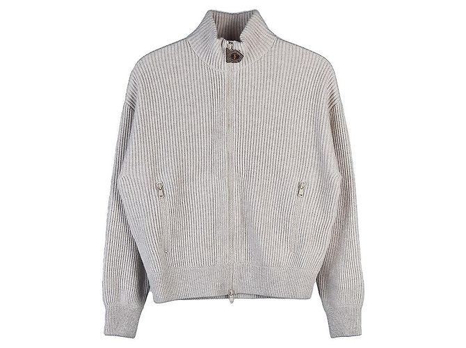 Brunello Cucinelli Kaschmir-Strick für Damen Silber