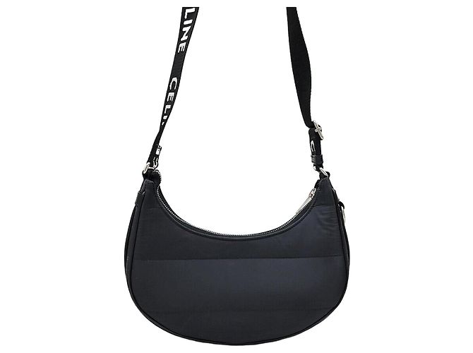 Céline Bolsa Ava acolchoada de nylon Preto